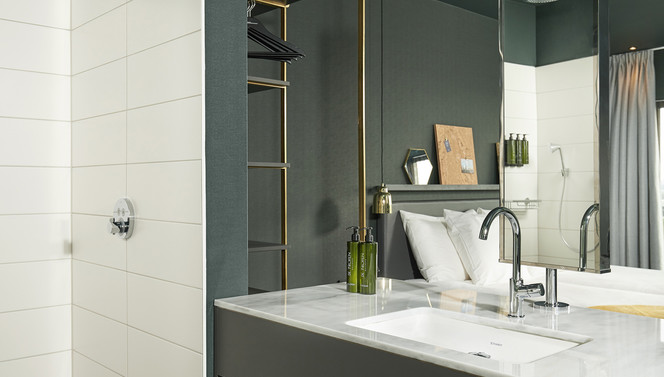 Comfort kamer met open badkamer